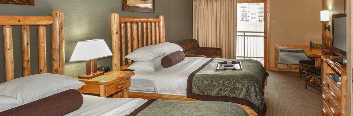 two queen beds in stone hill lodge
