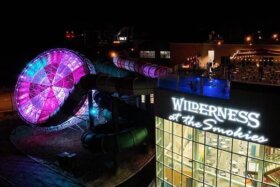 wilderness at the smokies rooftop aerial