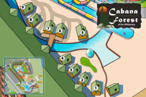 Cabana Forest map image to show number and location at Wilderness at the Smokies