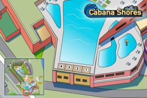 Cabana Shores map image to show number and location at Wilderness at the Smokies