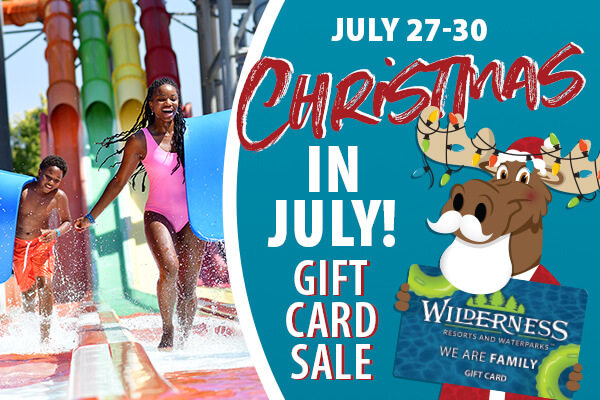 Christmas in July gift card sale webpage featured image
