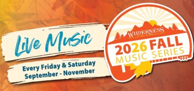 Wilderness at the Smokies website banner for blog link to the live music for September - November. With the copy: 