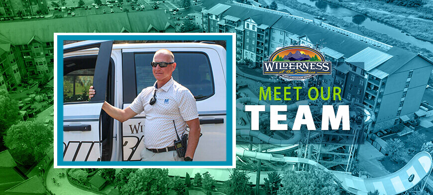 Wilderness at the Smokies banner for blog post. Image of Bucky next to the Wilderness at the Smokies logo. With the copy 